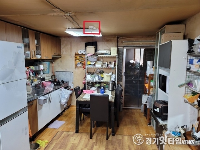 출동 당시 화재경보기 모습 (사진=용인소방서)