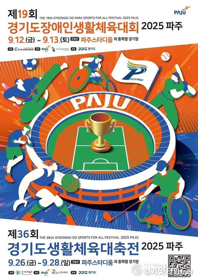 ‘제19회 경기도장애인생활체육대회 2025 파주' 포스터 (사진=경기도장애인체육회)