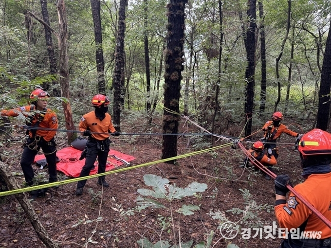 산악 훈련 모습 (사진=화성소방서)
