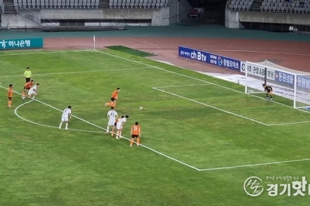 화성FC K리그2 28라운드 충남아산 3차 전 1대1 무승부
