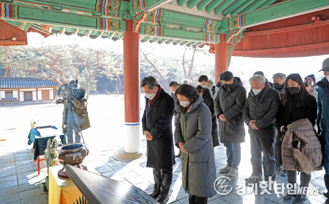김동연, 2022년 새해 첫 일정으로 여주 세종대왕릉‘영릉’방문
