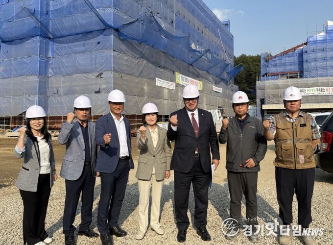 임광현 도의원, 광주 오포중 ․ 고교 신축공사 현장 점검