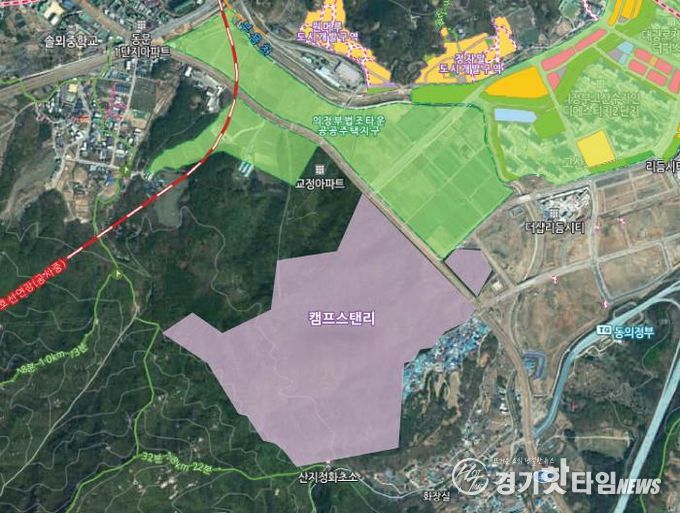 의정부 캠프스탠리 위치도