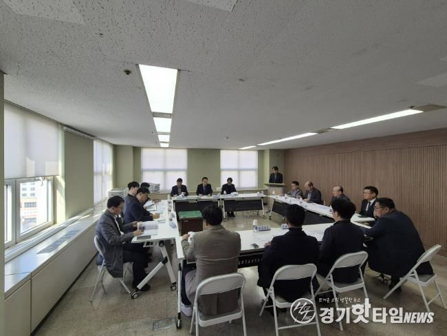 대장·역곡신도시 공사업체와 지역업체 간‘상생 간담회’ 개최 모습