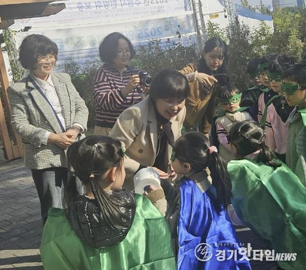 수원시 영통구 매탄1동, 사랑유치원과 우유팩 교환 체험 활동 실시