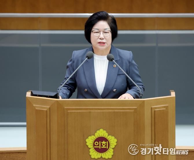경기도의회 김옥순 의원, ‘사립학교 운영 개선·학교급식 공공성 회복·경기RE100 실효적 추진’ 촉구