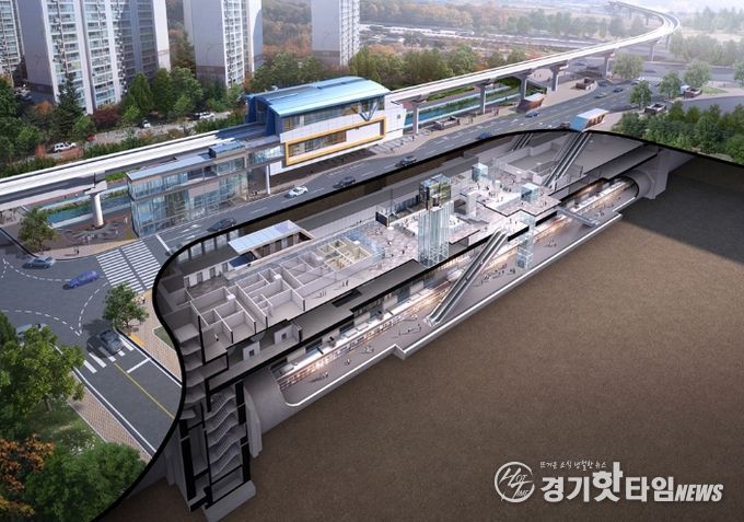 7호선 탑석역 조감도