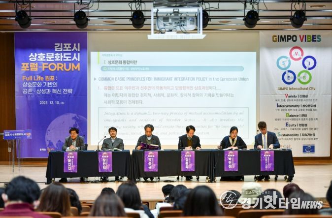 김포시가 지난 10일 장기도서관에서 ‘2025년 김포시 상호문화도시 포럼’을 성황리에 개최했다.