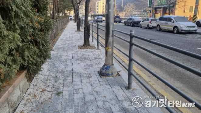 동부동 보행환경 개선 현장