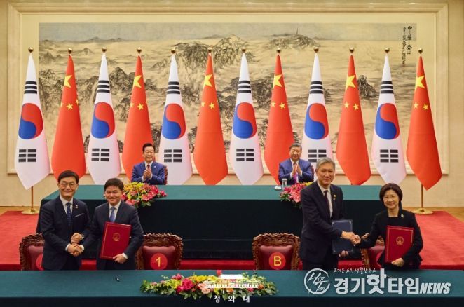 한·중 MOU 서명식