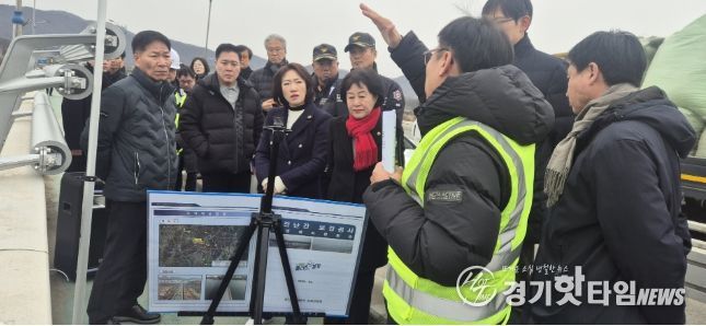 박명숙·이혜원 의원, 양평대교·양근대교 추락 방지 안전난간 설치 앞두고 현장 사전점검