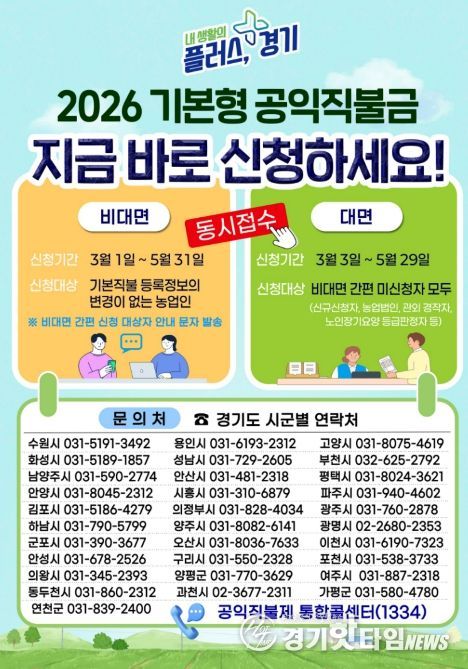2026 기본형 공익직불금
