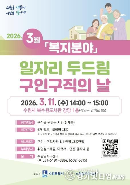 ‘3월 일자리 두드림 구인·구직의 날’ 홍보물.