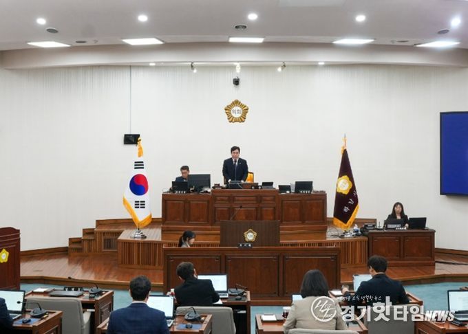 3월 26일 하남시의회 제346회 임시회 제2차 본회의. (사진_하남시의회 제공)