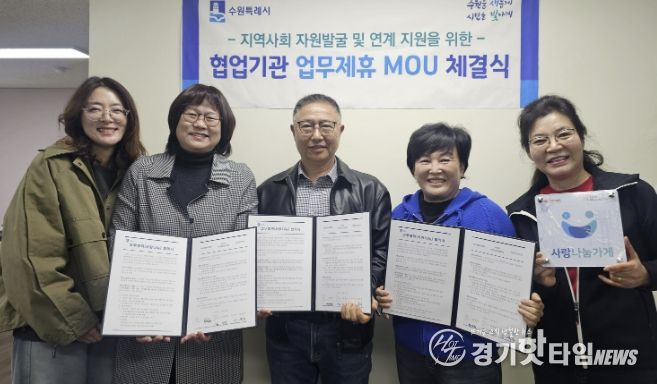 수원시 팔달구 우만2동 지역사회보장협의체, 대흥떡방앗간과 업무협약(MOU) 체결