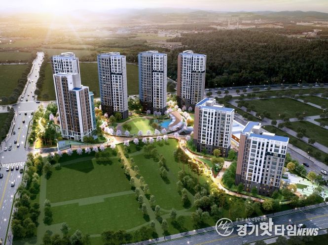 고덕 자연앤 하우스디 조감도