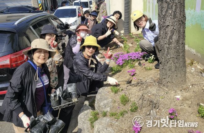 수원시 영통구 매탄2동, 도심 속 힐링 공간 손바닥 정원 조성 활동 전개